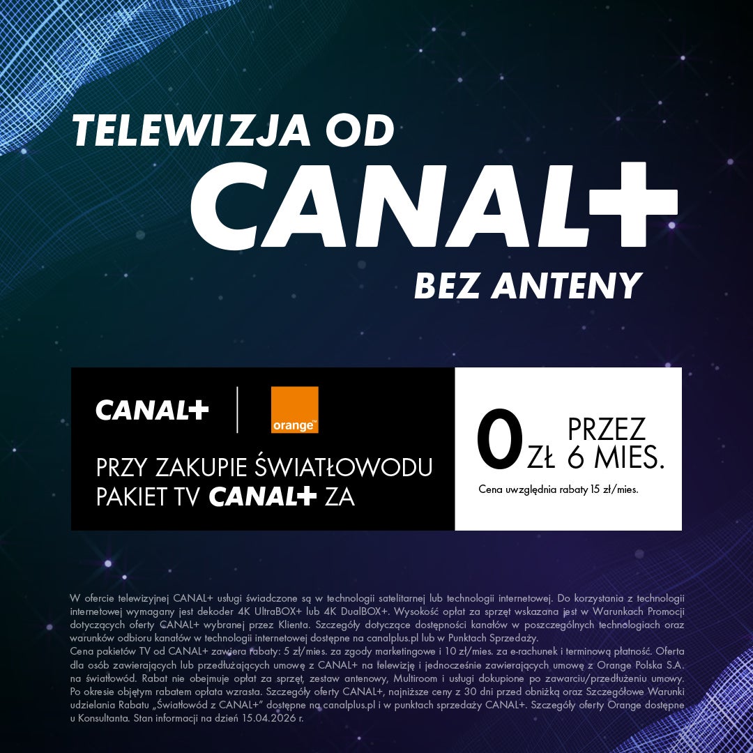Przyjdź i zyskaj 6 miesięcy TV za darmo.