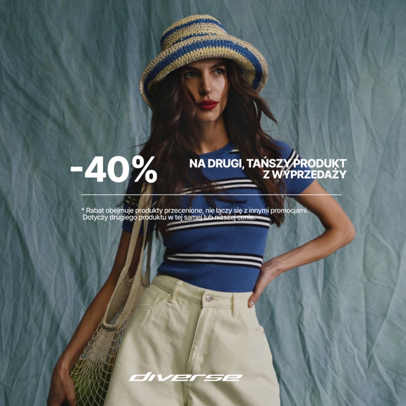 -40% na 2'gą sztukę z wyprzedaży